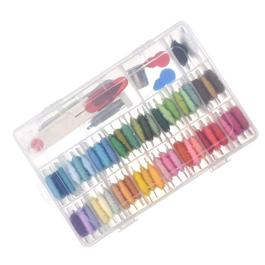 Embroidery Stitch - 50 Zestawów do haftowania dla początkujących
