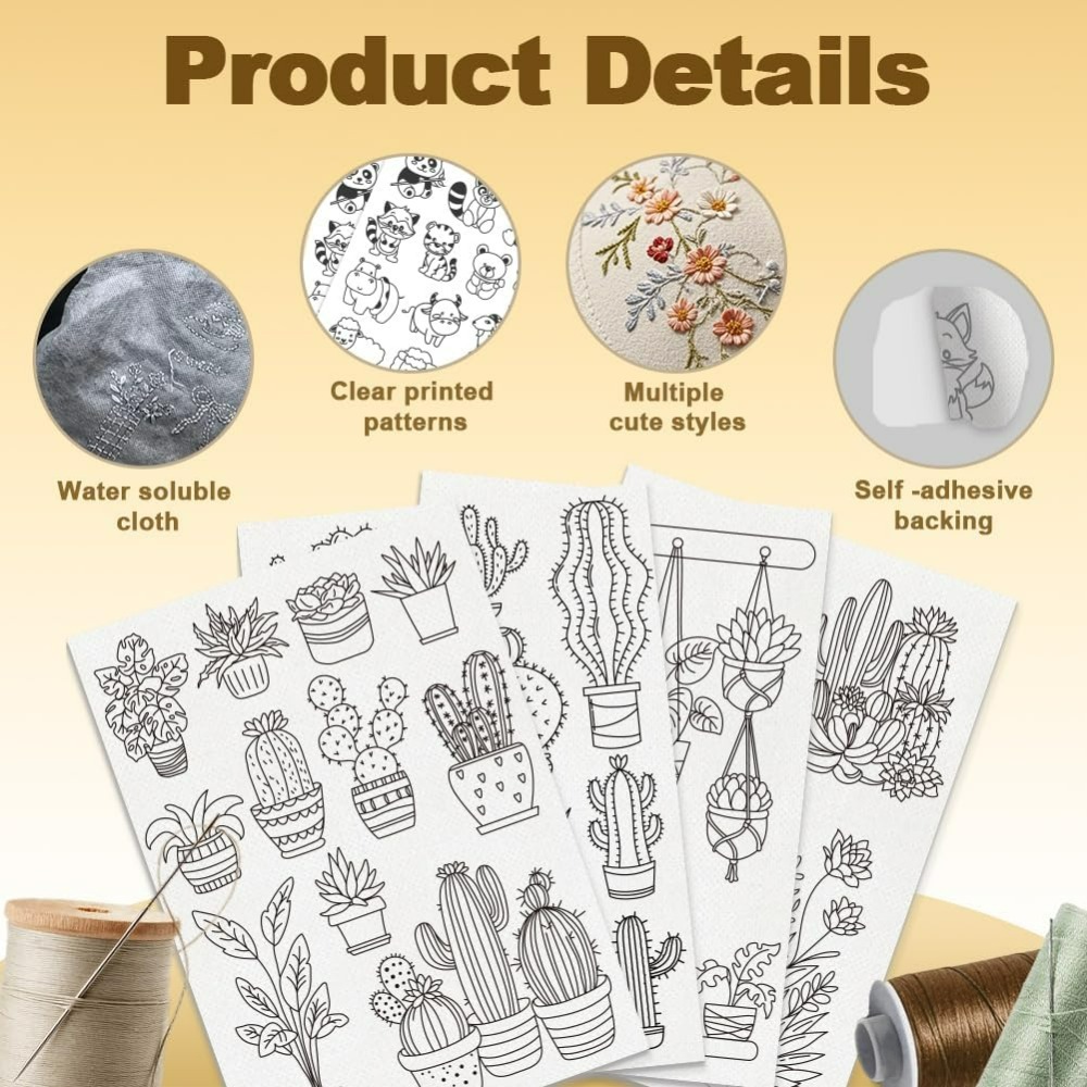 30 szt. Stabilizatorów do haft – Embroidery Cloth recenzja i cena