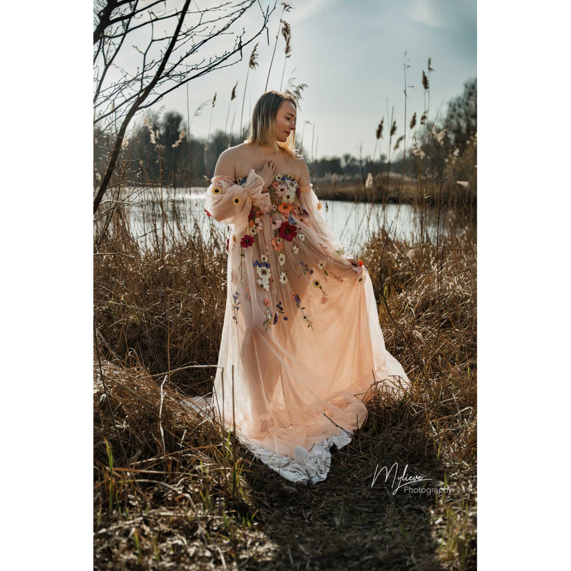 Don&Judy Kolorowa Sukienka z O – Embroidery Organza recenzja i cena