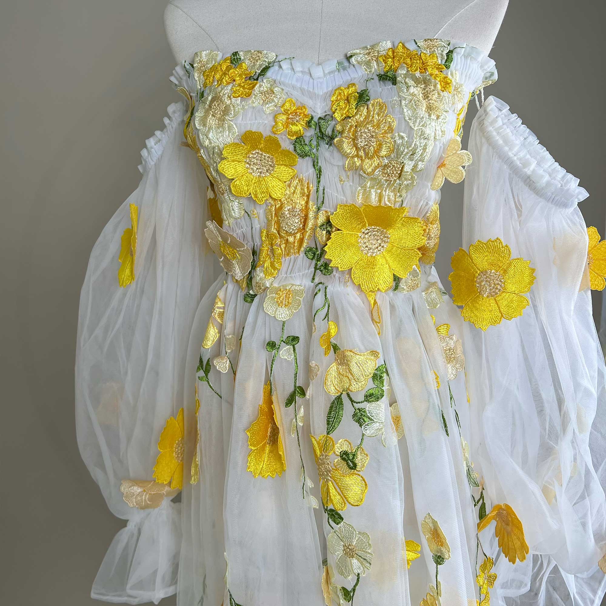 Don&Judy Kolorowa Sukienka z O – Embroidery Organza recenzja i cena