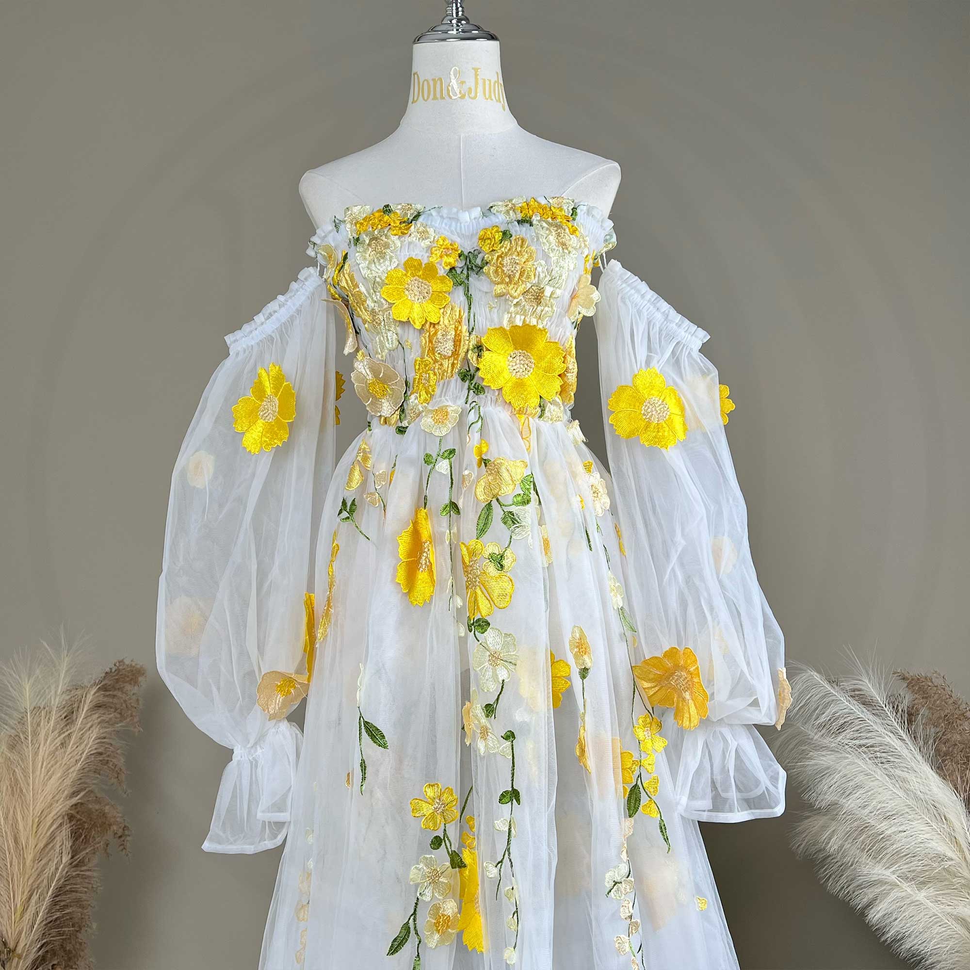 Don&Judy Kolorowa Sukienka z O – Embroidery Organza recenzja i cena
