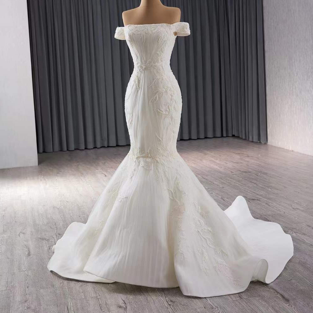 Suknia ślubna bez ramiączek z  – Embroidery Organza recenzja i cena