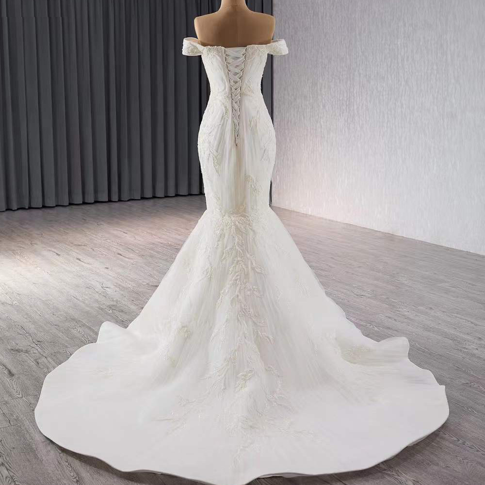 Suknia ślubna bez ramiączek z  – Embroidery Organza recenzja i cena