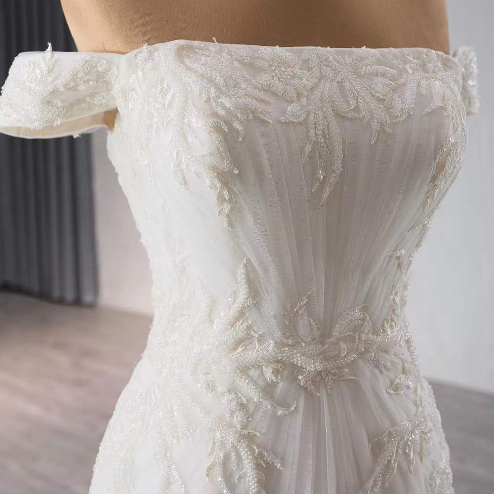 Suknia ślubna bez ramiączek z  – Embroidery Organza recenzja i cena