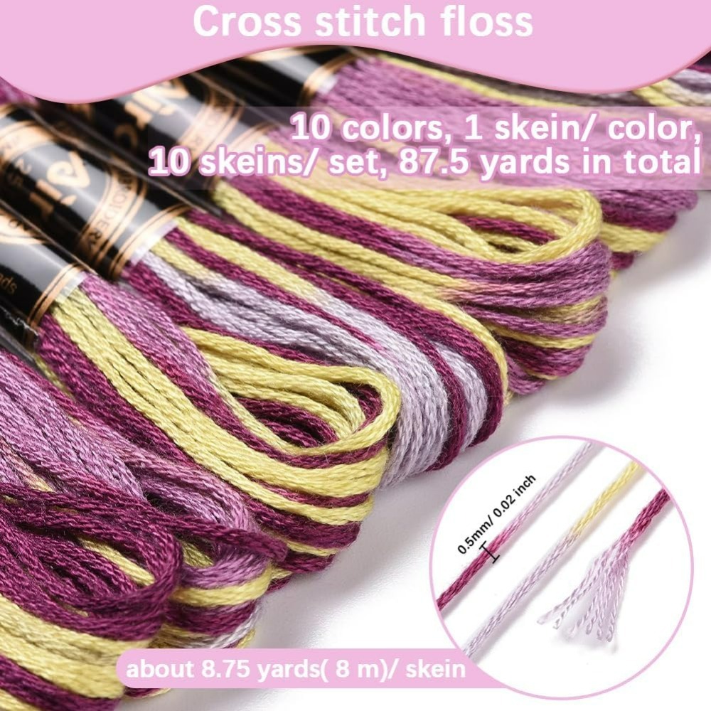 6 nici fioletowa różnokolorowa – Embroidery Bracelet recenzja i cena