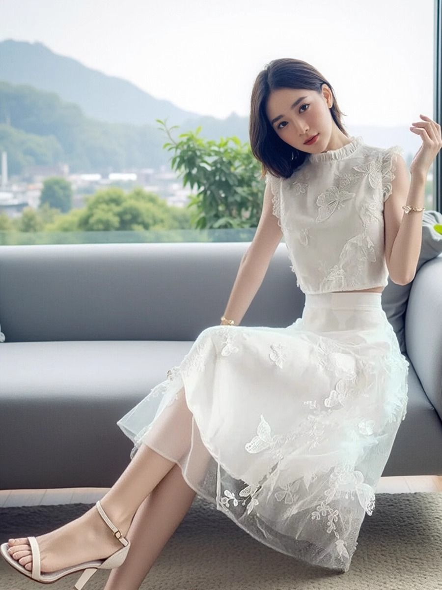 Nowy Letni Elegancki Biały Zes – Embroidery Blouse recenzja i cena