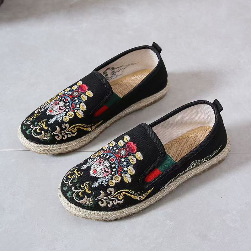 Damskie płaskie buty z haftowa – Embroidery Cloth recenzja i cena
