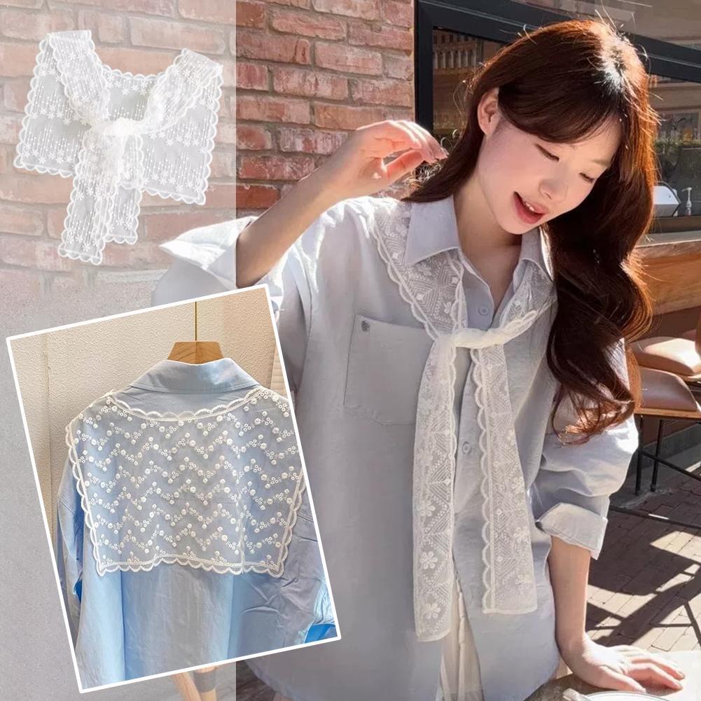 Francuska koronkowa chusta sza – Embroidery Blouse recenzja i cena