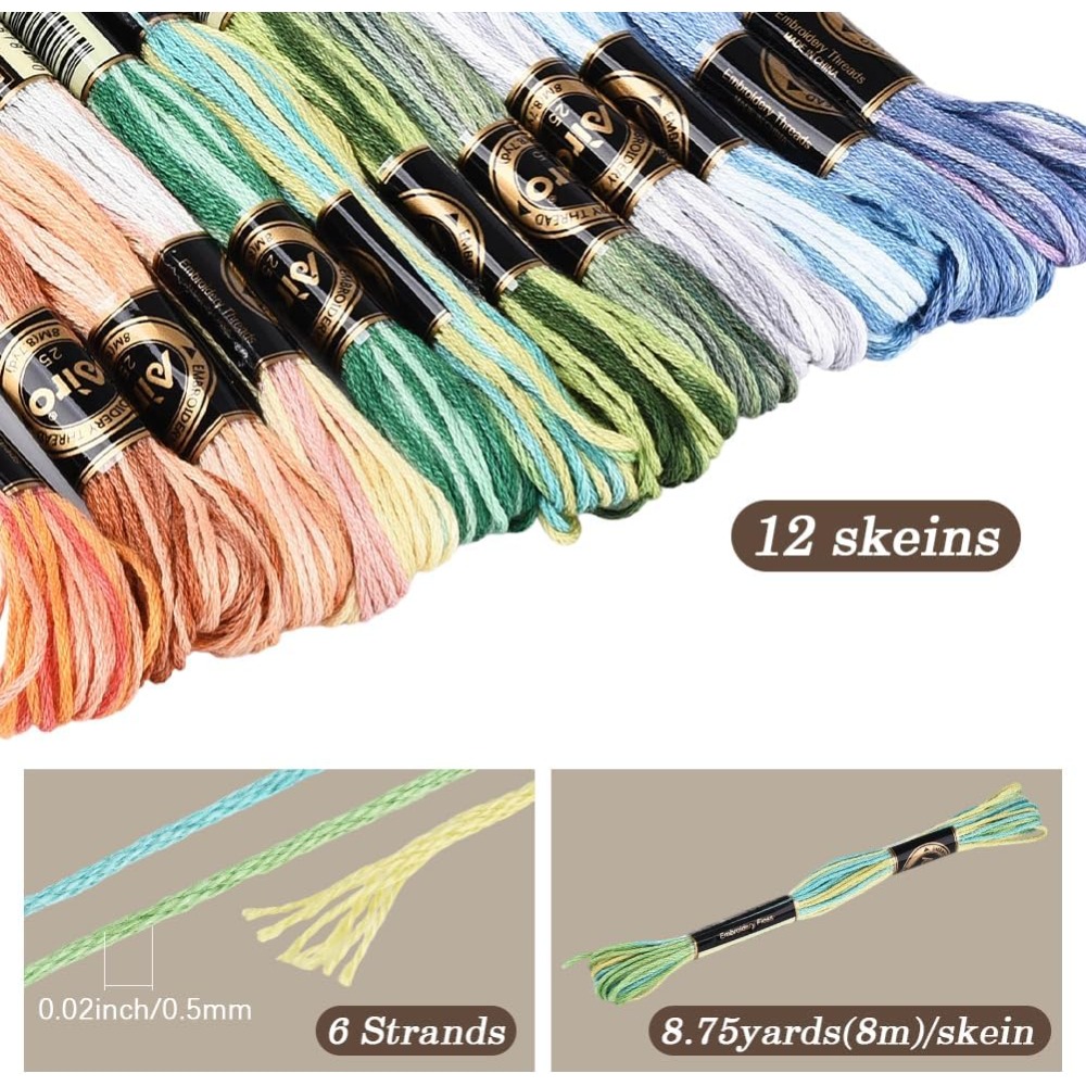 12 motków, 105 jardów, mulina  – Embroidery Bracelet recenzja i cena