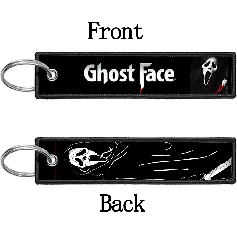 Brelok GHOST FACE dla kobiet i – Embroidery Keychain recenzja i cena
