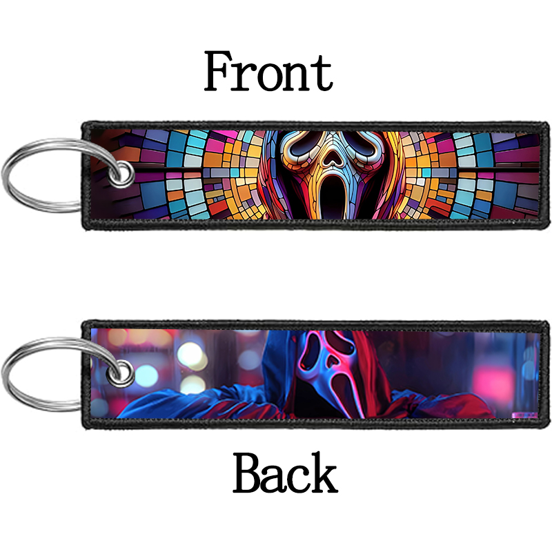 Brelok GHOST FACE dla kobiet i – Embroidery Keychain recenzja i cena