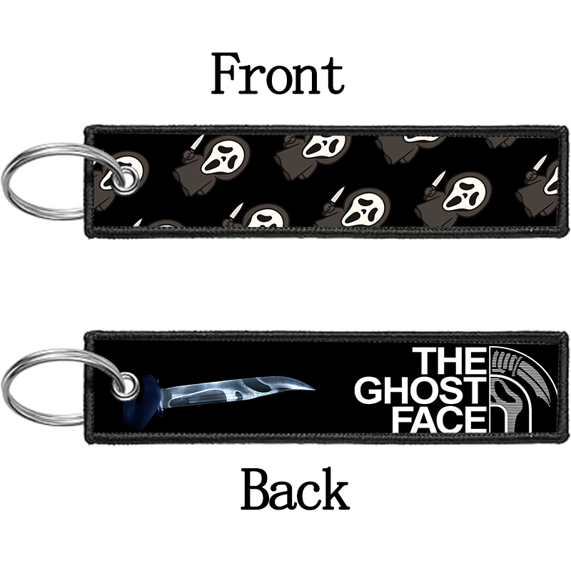 Brelok GHOST FACE dla kobiet i – Embroidery Keychain recenzja i cena