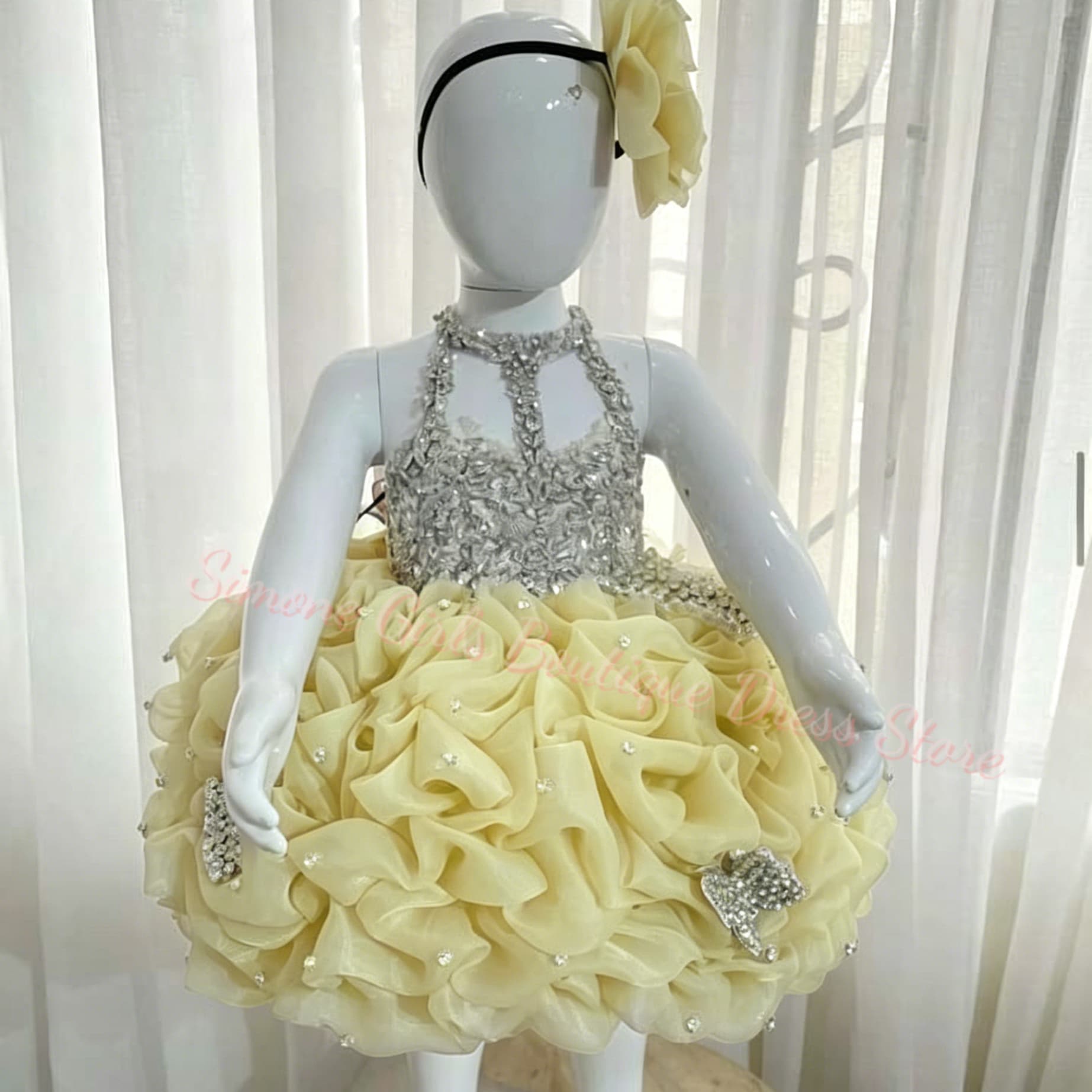 Żółta sukienka dla dziewczynki – Embroidery Yellow Flower recenzja i cena