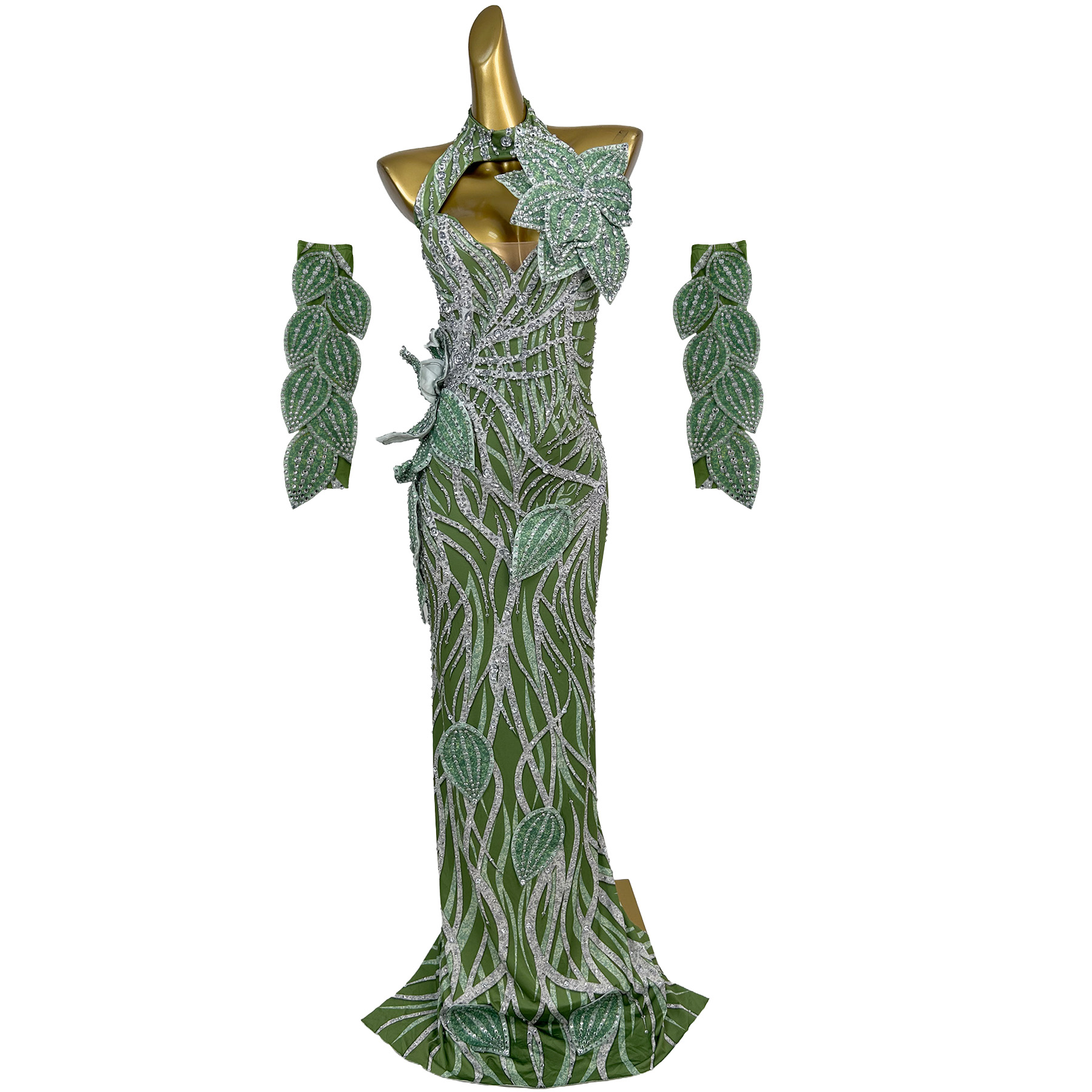 Suknia wieczorowa Pianye Green – Embroidery Organza recenzja i cena