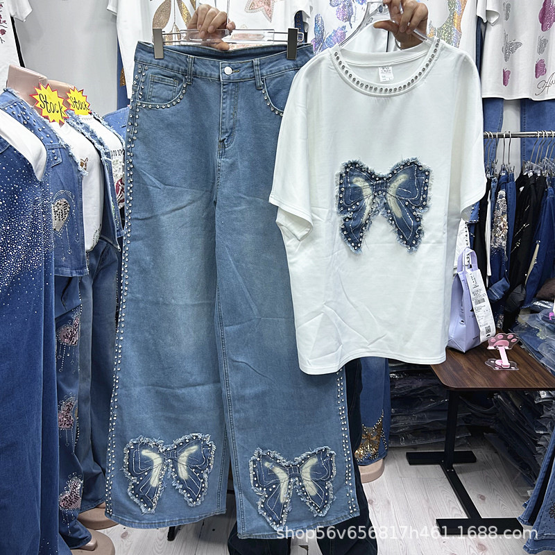 Nowy, luźny damski komplet dwu – Embroidery Blouse recenzja i cena