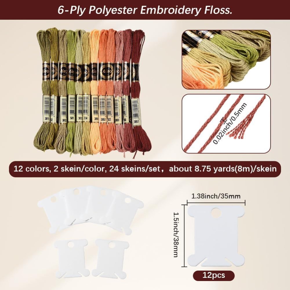 24 motki, 6 nici, wielobarwna, – Embroidery Bracelet recenzja i cena