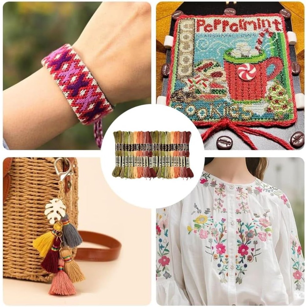 24 motki, 6 nici, wielobarwna, – Embroidery Bracelet recenzja i cena