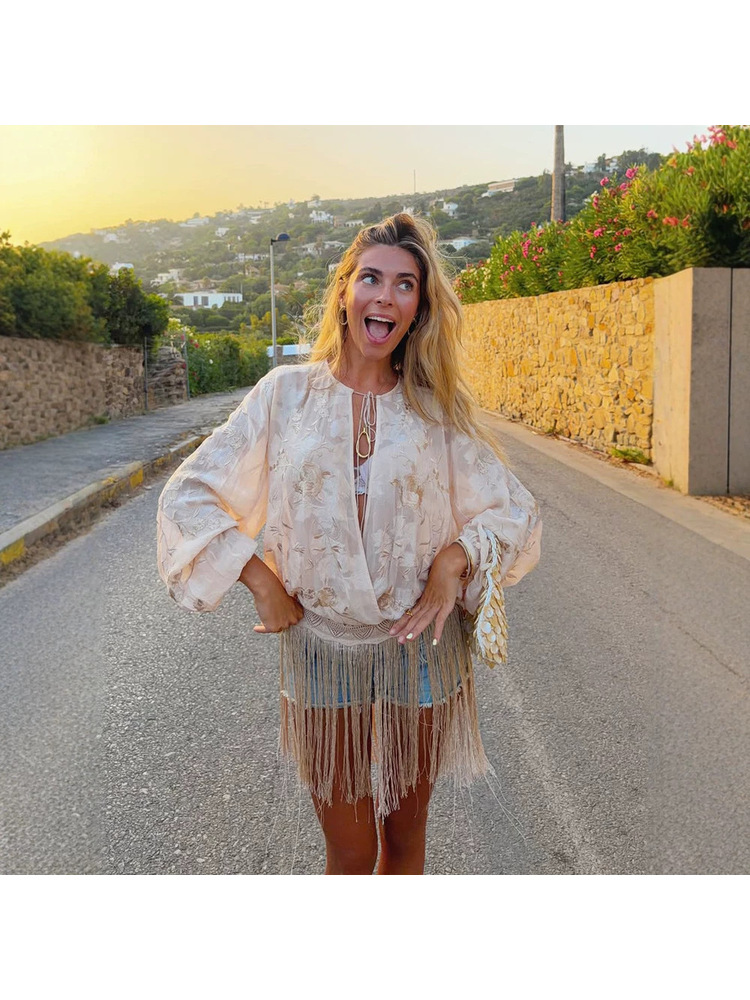 QICHE 2026 Letnia damska bluzk – Embroidery Blouse recenzja i cena