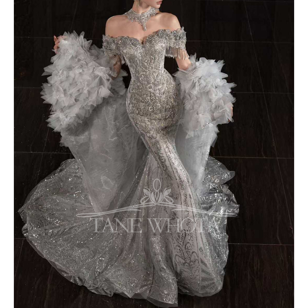Suknia ślubna typu sheath z od – Embroidery Organza recenzja i cena