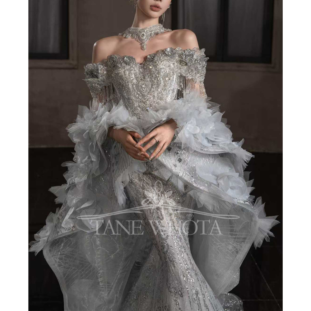 Suknia ślubna typu sheath z od – Embroidery Organza recenzja i cena