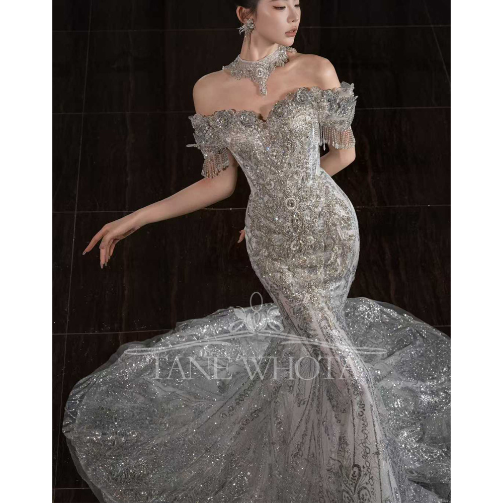Suknia ślubna typu sheath z od – Embroidery Organza recenzja i cena