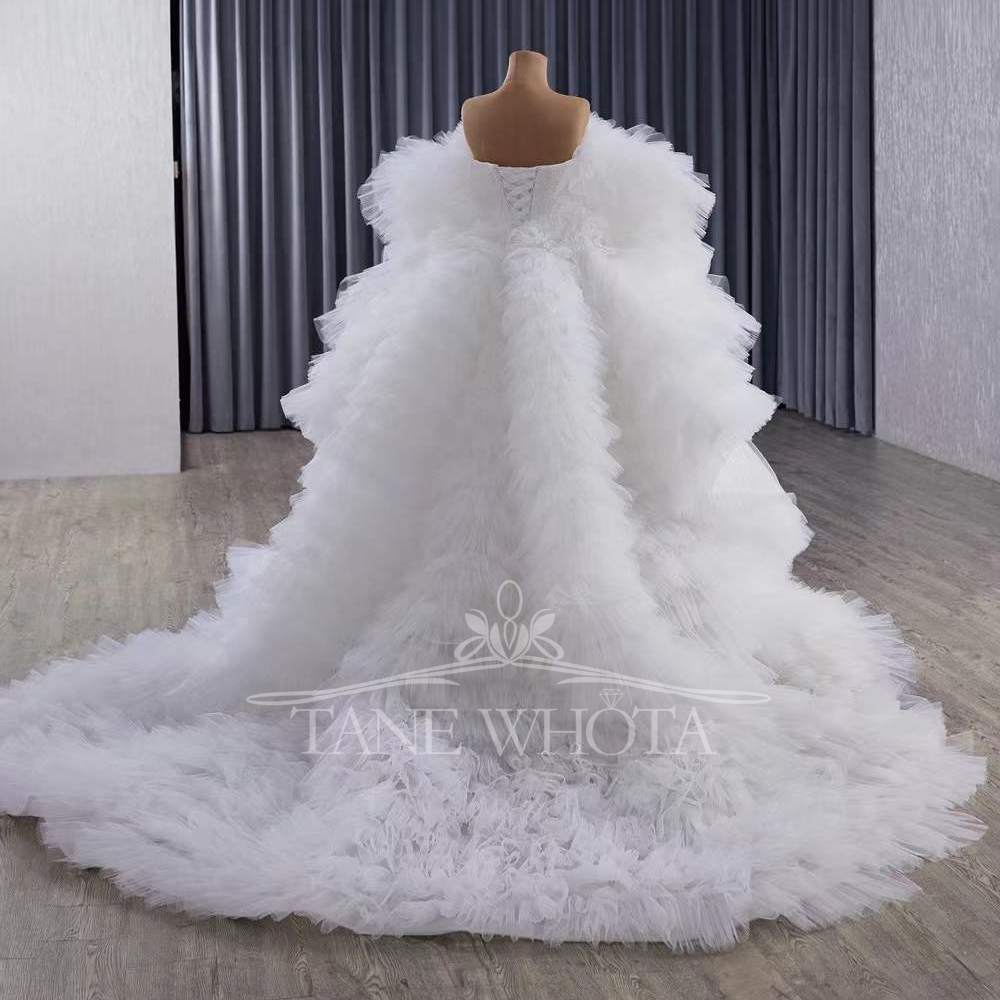 Elegancka suknia ślubna typu s – Embroidery Organza recenzja i cena